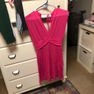 Wet seal Vibrant Pink Sleeveless Dress
